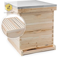Imkerei werkzeuge 10 Frame American Beehive 20 Frame Kompletter Bienenstock mit Metalldach für die Langs troth Imkerei