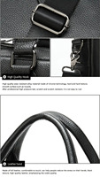 Sac à bandoulière pour ordinateur portable de haute qualité, vintage, en cuir véritable, léger, imperméable, pour hommes, sac messager, sac à main
