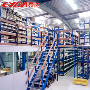 מותאם אישית מחסן מחסן מדפי מתכת ביניים מדפי מתכוונן עליית גג קומת משרדים - Product Image 1