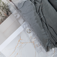 Sac d'emballage transparent en PVC recyclé avec bouton, personnalisé, pour sous-vêtements, chaussettes, vêtements, anti-poussière