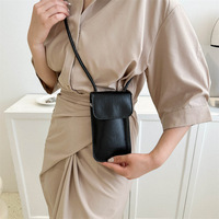 Pochette bandoulière en cuir PU métallisé pour téléphone, mini sac à bandoulière, étui portefeuille avec longue sangle, essentiels de voyage tendance pour femme