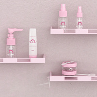 Vente en gros Ensemble d'emballages cosmétiques en plastique PET bleu rose format voyage (15ml 30ml) pour lotion de soin et crème pour le visage pour trousses de voyage