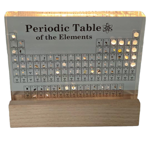 Tavola Periodica degli Elementi, 83 Tipi, Vetro Acrilico, da Tavolo, Chimia, Scienza, Ricordo, Arredamento, Regalo - Product Image 1