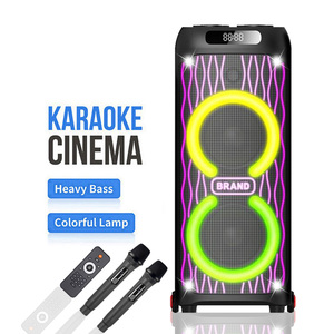 Enceinte Bluetooth multifonctionnelle CH-2121 avec chariot, audio sans fil, lumière <span class=keywords><strong>d</strong></span>'ambiance colorée et subwoofer haute puissance - Product Image 1
