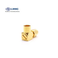 Serie SMA RF 250. Conectores de cable SMA soldadura macho de ángulo recto para 250. Cable