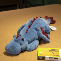 Jouets en peluche personnalisés OEM/ODM, gros dinosaures, dinosaures dragons personnalisés avec ailes, animaux en peluche en coton, poupées douces, cadeaux