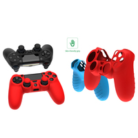 Housse de protection en silicone Contrôleur anti-transpiration pour Playstation 4 (PS4) Ensemble d'accessoires de poignée pour une expérience de jeu améliorée