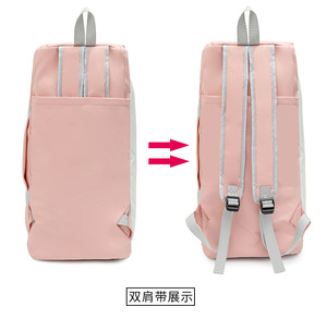 Custom <b>Large</b> Capacity Waterproof Sport Gym <b>Bag</b> Portable Yoga Travel <b>Bag</b> With Shoe <b>Storage</b> Custom Logo Option - Product Image 2