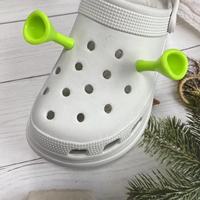 Nouveauté : Breloques de chaussures en silicone et PVC souple 3D Shrek, motif dessin animé, pour la décoration de chaussures d'enfants, vente en gros, décorations de fête
