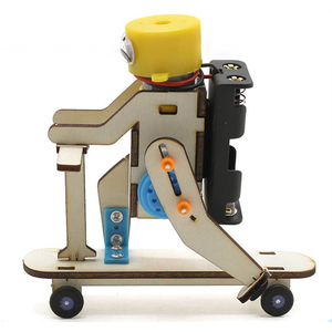 Kit de Construction 3D Robot Skieur en <span class=keywords><strong>Bois</strong></span> de Bouleau Naturel Durable, <span class=keywords><strong>Jouet</strong></span> Montessori Éducatif Robuste pour la Découverte de la Physique, Coffret Cadeau - Product Image 2