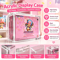 Étui de présentation magnétique en acrylique personnalisé, écologique, transparent et anti-poussière pour collection de cartes One Piece TCG EB-01 Memorial