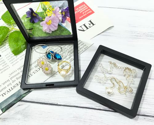 Boîte à bijoux avec fenêtre en film plastique PE transparent pour boucles d'oreilles, bracelets et bagues avec logo personnalisé - Product Image 4