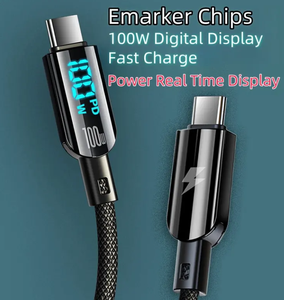 1,2 M 3.94FT <span class=keywords><strong>USB</strong></span> a Tipo-<span class=keywords><strong>C</strong></span> Cable de datos de carga con 100W Power Super Fast 66W Adaptador de carga para teléfonos móviles - Product Image 4