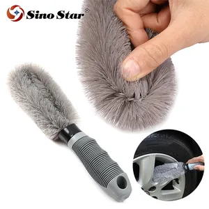 Car Wheel Cleaning Brush Tire Rim Scrub Brush Car Hub brush Cleaner Tire Auto Truck Washing Hub Cleaning Tool