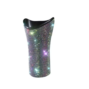 Diamante di cristallo portaombrelli per auto Organizer Barrel auto appendiabiti per bottiglie d'acqua Bling accessori per auto da donna - Product Image 4