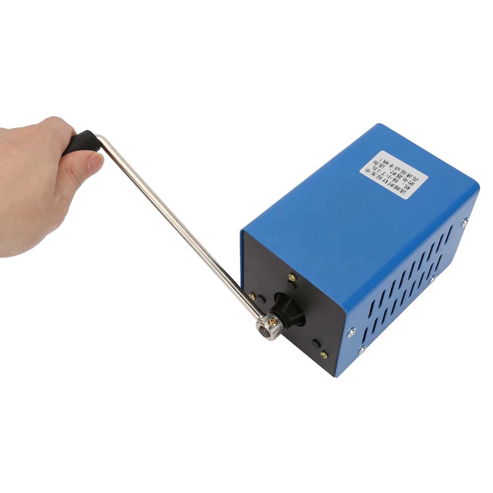 Draagbare hand crank generator, 150w kleine hand crank generator, draagbare stroomvoorziening, handmatige noodgeval generator