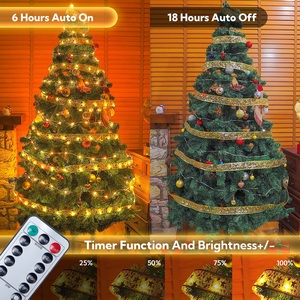 <span class=keywords><strong>Ruban</strong></span> de Noël de 5 m avec lumières LED, <span class=keywords><strong>ruban</strong></span> lumineux féerique, décoration de Noël, lumières LED de Noël pour arbre avec clé - Product Image 3