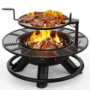 Venta Directa al por Mayor: Nueva Brasera Central Multifuncional <span class=keywords><strong>de</strong></span> Metal para Cocina <span class=keywords><strong>de</strong></span> Camping y Exteriores <span class=keywords><strong>con</strong></span> <span class=keywords><strong>Parrilla</strong></span>, Duradera y Portátil - Product Image 1