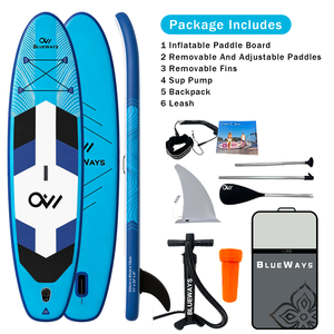 Vente flash : Planche de <span class=keywords><strong>paddle</strong></span> <span class=keywords><strong>gonflable</strong></span> tout usage de 11' (33 pouces) extra large, SUP Drop Stitch avec pompe pour la pêche, le yoga et les excursions - Product Image 3