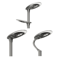 Lampadaire LED extérieur, éclairage de jardin, 30W AC85-265V 120LM/W, lumière élégante moderne, 6000K, PC aluminium IP65