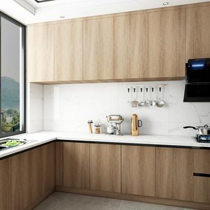 Imperméable auto-adhésif Grain de bois autocollant porte armoire bureau moderne meubles rénovation décor <span class=keywords><strong>Film</strong></span> de protection - Product Image 4