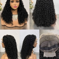 Perruque bouclée 13*4 Pissy Curly, couleur vin brésilien, ondulée, pré-épilée, sans colle, en cheveux humains, prix d'usine, vente chaude