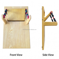 Corrector de Pie Plano y Juanetes de Madera Plegable y Ligero, Entrenador de Rehabilitación para Dedos del Pie, Ejercitador de Fuerza Muscular Plantar Elástico