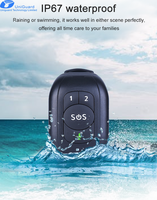 Montre intelligente V48 avec bracelet GPS et moniteur de fréquence cardiaque, traceur GPS 4G avec carte sim, traceur GPS anti-enlèvement pour enfants