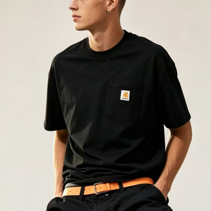Camiseta de Verano para Hombre 2026 de Alta Calidad, 100% Algodón Pesado, Personalizada, Oversize, con Estampado Largo y Transpirable, con Logo Hartt - Product Image 6