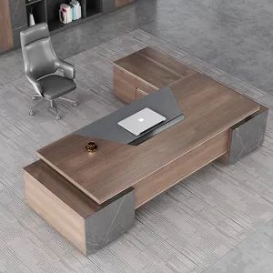 2022 Modern mobilya yöneticisi masası iş istasyonu lüks ahşap yönetici ofis ofis masası