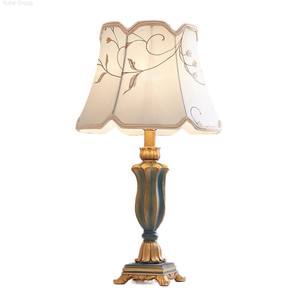 European American Classical High-end Luxury LED <b>Desk</b> Lamp Modern Warm Romantic Hotel Study <b>Desk</b> Lamp Dimmable Resin Fabric - Product Image 6
