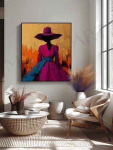 Portrait Modern Still Life Painting Oil Painting Large Size Hand-painted Wholesale Minimalist Handmade 3D Texture Wall Art - Product Image 2