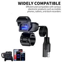 Adaptateur de charge rapide pour téléphone portable LED étanche à large compatibilité, chargeur USB pour moto, accessoires pour la conduite