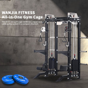 Gabbia Multifunzionale per Squat con Barra per Trazioni e Porta Pesi per <span class=keywords><strong>Palestra</strong></span> Domestica - Product Image 5