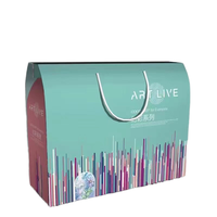 Cadeau de couette d'été textile de maison couette en soie polaire pour climatisation boîte en carton ondulé à main avec impression de gaufrage