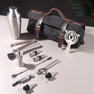 Camol Factory, 13 piezas, <span class=keywords><strong>juego</strong></span> <span class=keywords><strong>de</strong></span> <span class=keywords><strong>coctelera</strong></span> <span class=keywords><strong>de</strong></span> <span class=keywords><strong>acero</strong></span> <span class=keywords><strong>inoxidable</strong></span>, herramientas <span class=keywords><strong>de</strong></span> barra, <span class=keywords><strong>juego</strong></span> <span class=keywords><strong>de</strong></span> barra con bolsa portátil, Kit <span class=keywords><strong>de</strong></span> camarero <span class=keywords><strong>de</strong></span> viaje - Product Image 2