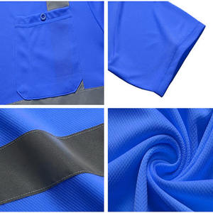 Camiseta reflectante transpirable de verano de gran venta para hombres, ropa de seguridad de manga corta para manejo de construcción al aire libre - Product Image 3