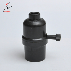 <span class=keywords><strong>E14</strong></span> E26 E27 giữ đèn cổ điển Bóng đèn cơ sở Đen Bakelite với vòng Edison vít lampholder - Product Image 2