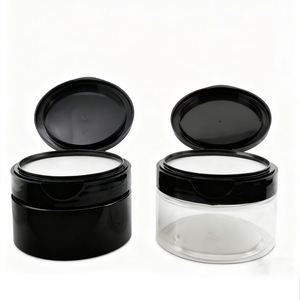 Pot cosmétique cylindrique en PP écologique avec couvercle à clapet et pince à épiler pour tonique facial, démaquillant et cotons-tiges - Product Image 3