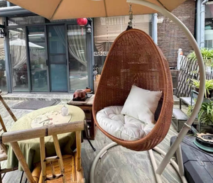 Fauteuil suspendu en forme de nid d'oiseau, chaise de jardin, balançoire suspendue, chaise de loisirs, chaise individuelle en forme d'œuf pour balcon, cabane, maison d'hôtes - Product Image 2
