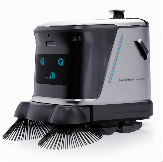 Industrial Cleaning Robot 25kPa Suction for Garment Factory, Warehouse, Autonomous Floor Sweeper and Vacuum Machine