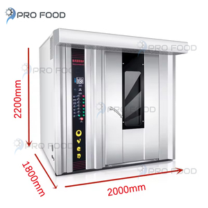 Horno rotativo de panadería eléctrico o diésel para la producción de pastelería y pasteles con calentamiento uniforme - Product Image 1