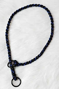 Collar de Perro Personalizado de Cuerda de Paracord Trenzada con Correa de Exhibición de Perro de Satén Trenzado de 48 Pulgadas a Juego - Product Image 3