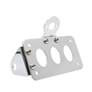 Suministro de fábrica, accesorios para motocicletas, soporte de marco de luz trasera Retro, soporte de <span class=keywords><strong>placa</strong></span> de matrícula de montaje lateral para motocicleta - Product Image 6