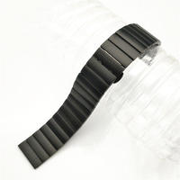 Bracelet de montre intelligente en acier inoxydable de haute qualité avec fermoir papillon, luxe, largeur 20 mm, installation facile, tailles 38 mm/42 mm