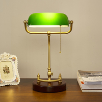 Lampe de bureau contemporaine classique de luxe lampe de chevet réglable Flexible LED Dimmable fer et verre éclairage de chambre haut de gamme