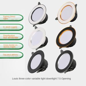 ไฟดาวน์ไลท์ LED แบบกลมสำหรับบ้านอพาร์ทเมนต์โรงแรมชิป SMD แบบปรับได้7W 9W 30W ฝังรูเพดาน - Product Image 5