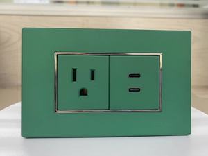Interruptores chúng tôi tiêu chuẩn 16A an toàn đôi Mỹ Mỹ 3 pin sạc điện cắm ổ cắm - Product Image 2