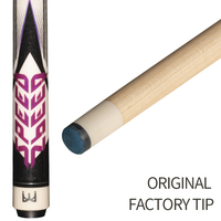 Manche de queue de billard de haute qualité, sur mesure, durable, pour billard américain, avec joint central monobloc, manche en érable fendu 1/2, embout en acier inoxydable léger