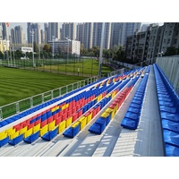 Système de sièges modulaires en métal pour gradins de stade, tribunes temporaires extérieures, installation rapide, charge lourde